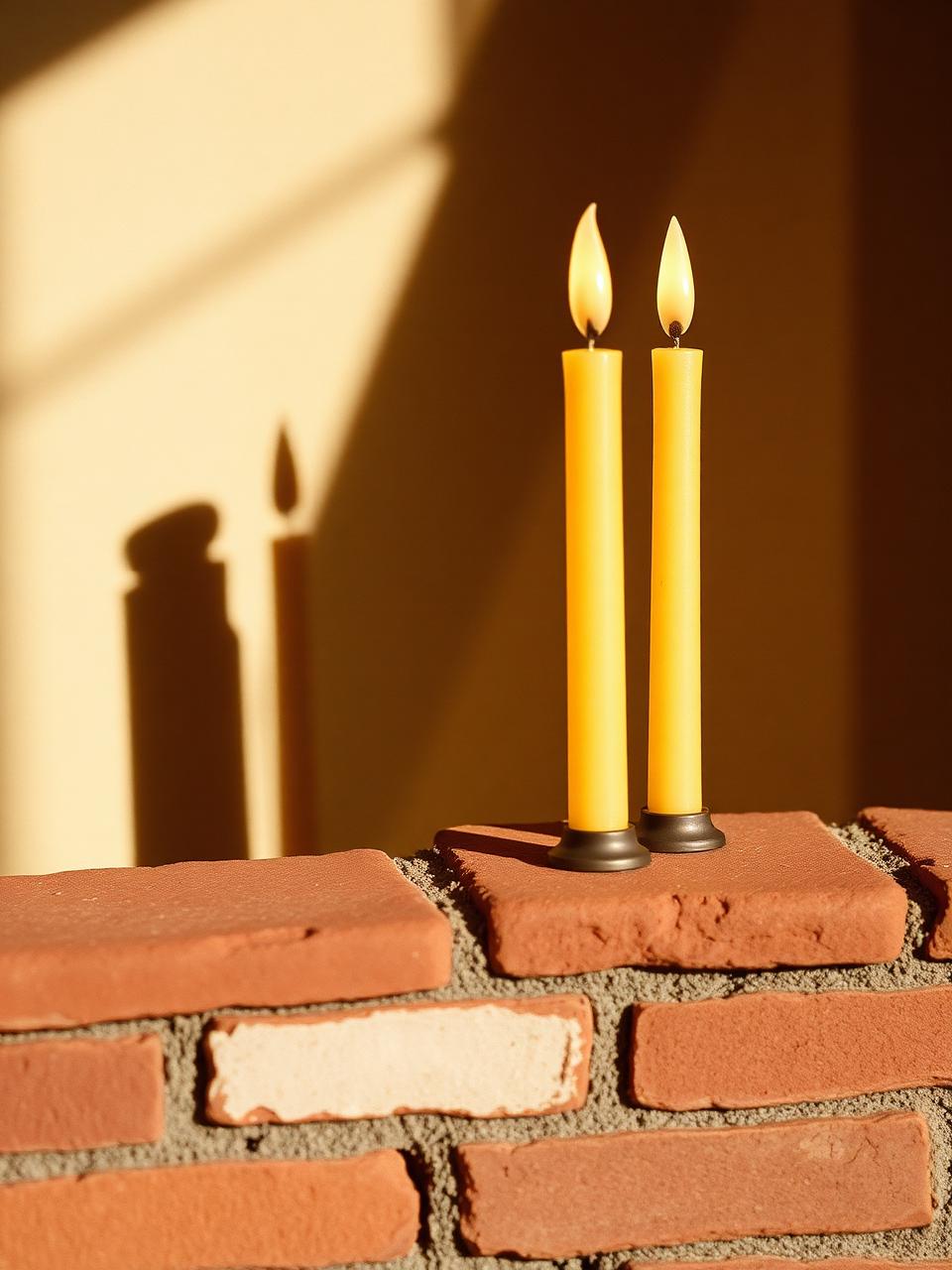 Beeswax. Long shadow.
