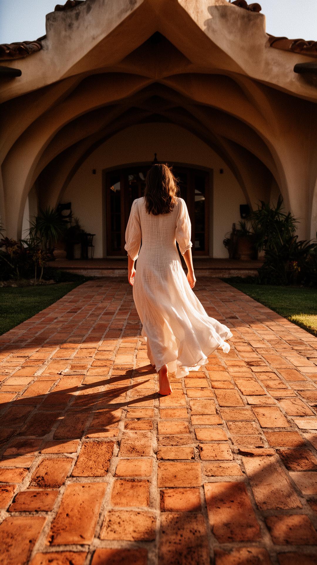 Brick path.