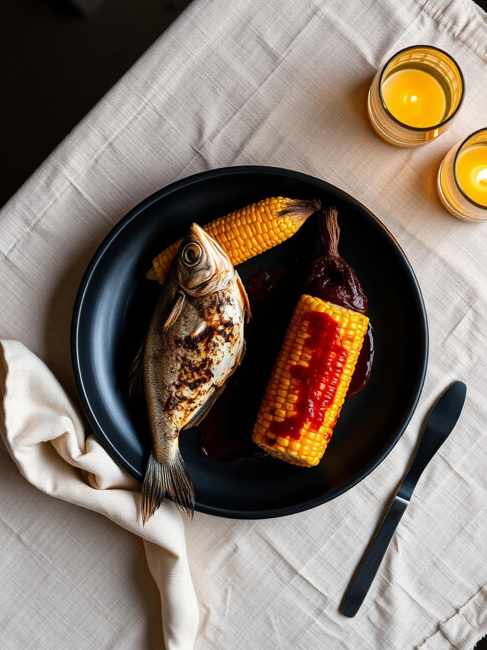 Catch, corn, recado.