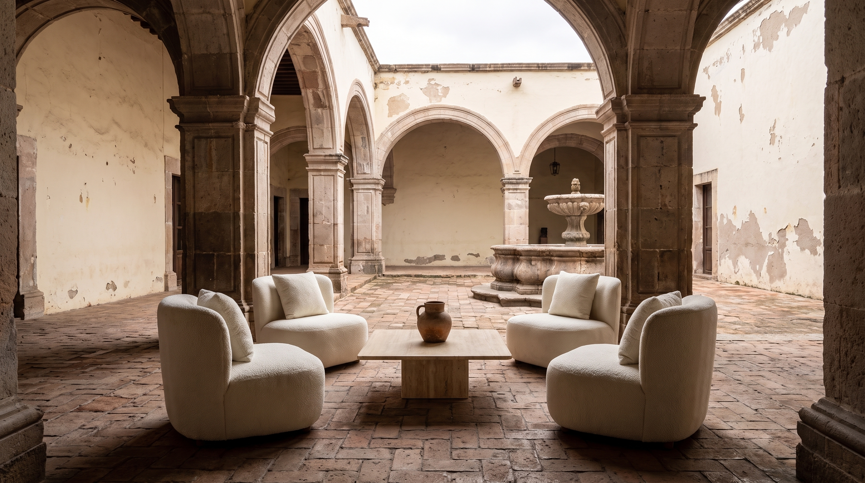 Lounge en patio de ex convento