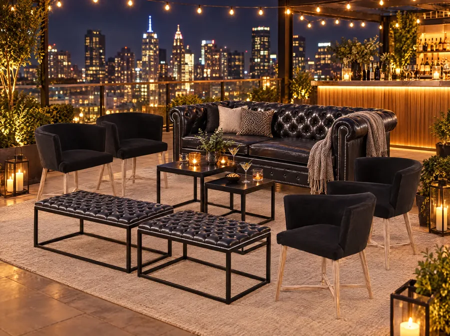 Look BLACK 2 ambientado en Rooftop