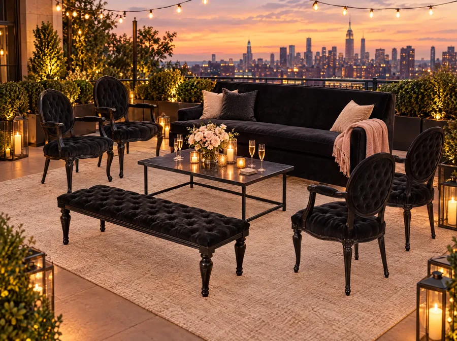 Look BLACK 3 ambientado en Rooftop