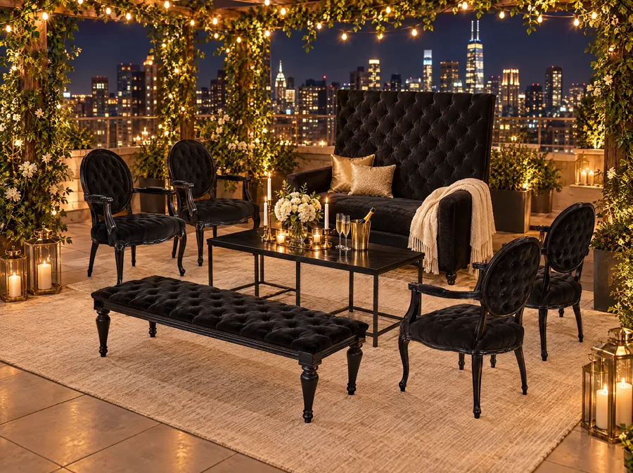 Look BLACK 4 ambientado en Rooftop