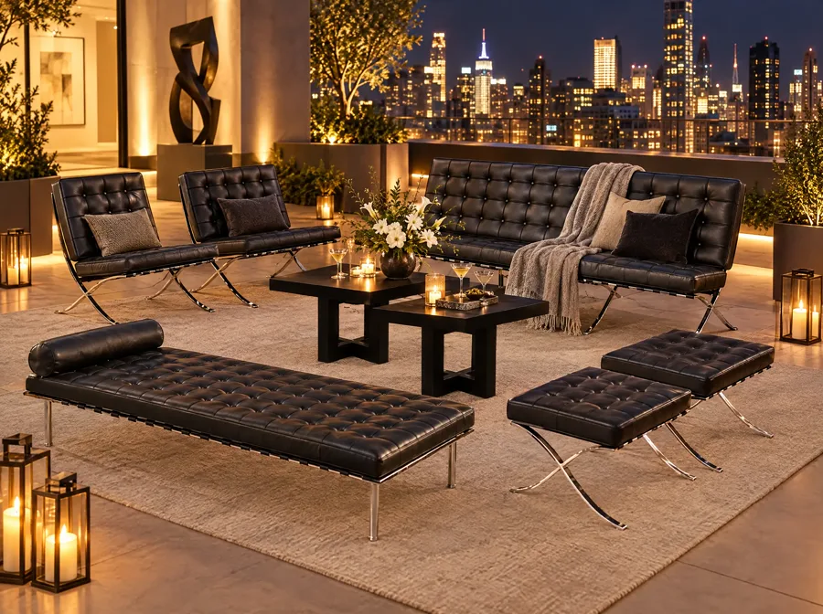 Look BLACK 5 ambientado en Rooftop