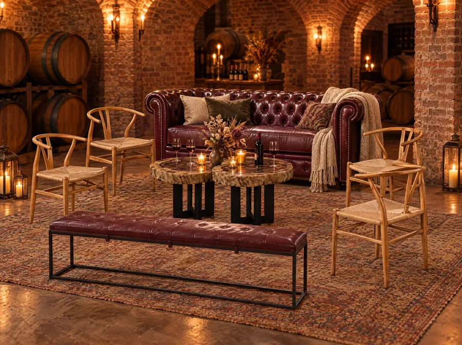 Look CHESTERFIELD 3 ambientado en Loft y bar