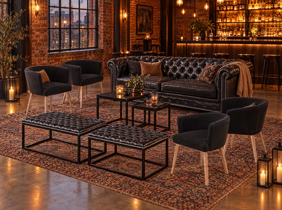 Look CHESTERFIELD 6 ambientado en Loft y bar