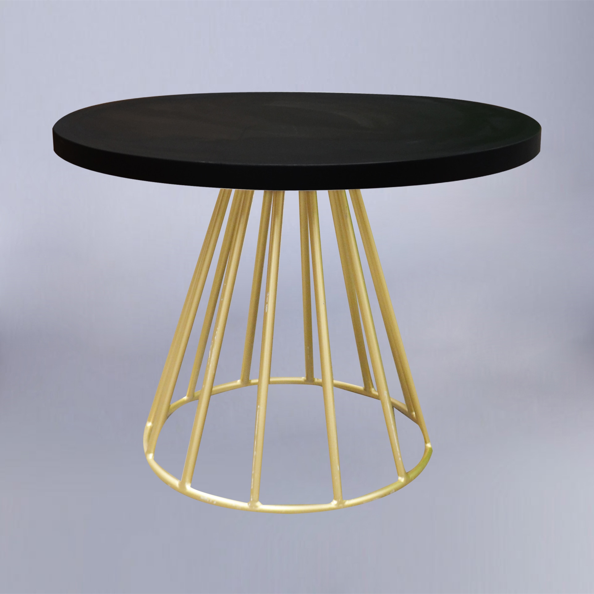 MESA BAR CÓNICA MADERA NEGRA